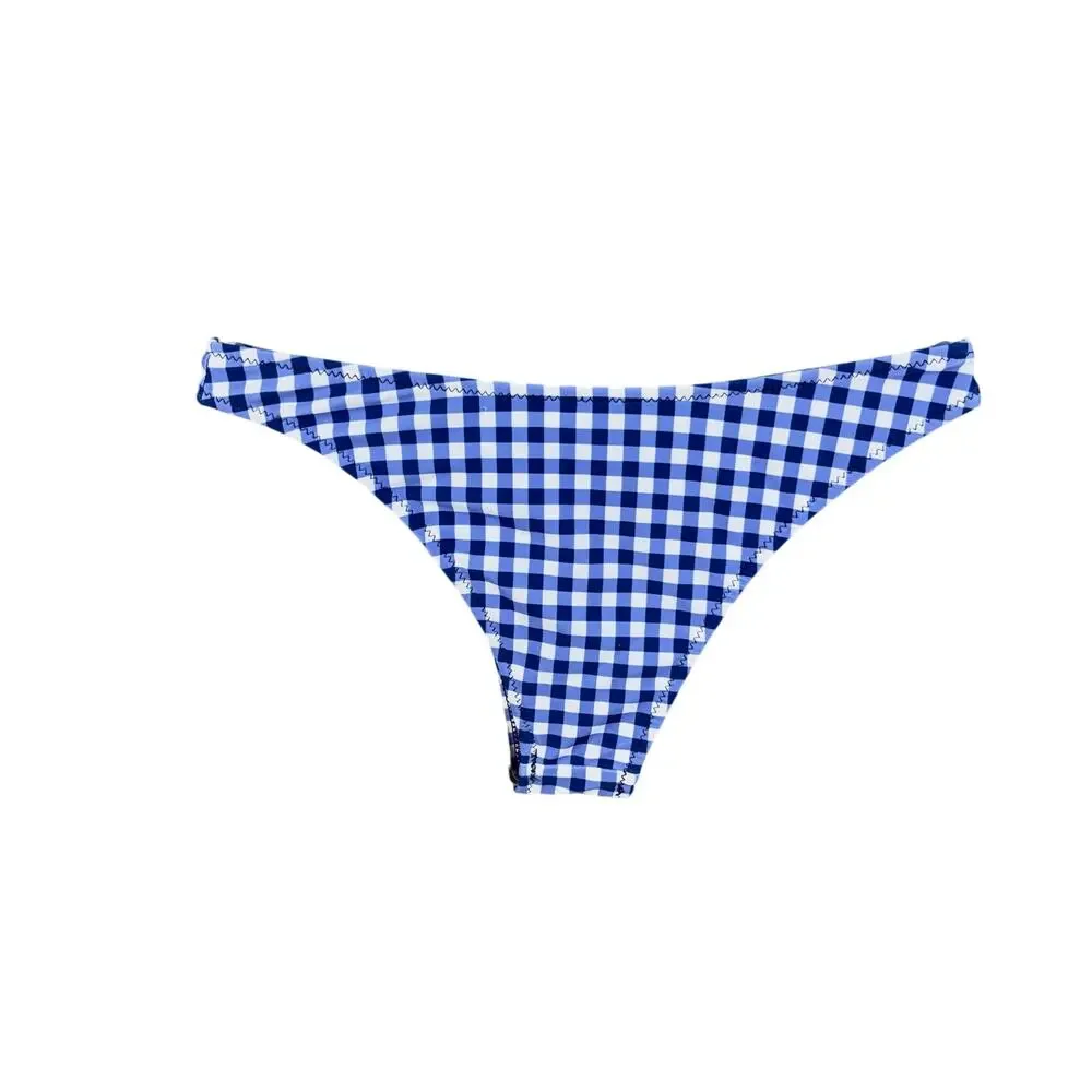 Seamolly Blue Gingham Bikini Set Underwire Swimsuit Two Piece Cottagecore XS NWT